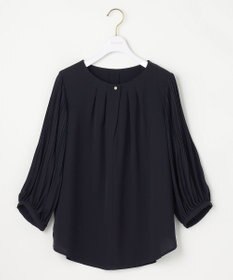 ANY SIS 【洗える】プリーツスリーブ ブラウス