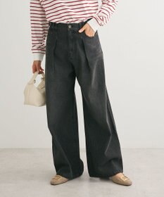 Green Parks ・ＳＵＧＡＲ　ＳＰＯＯＮ　デニムタックワイドパンツ