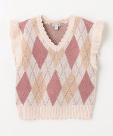 ANY KIDS アーガイル ニット ベスト