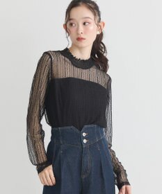 earth music&ecology レースドッキングプルオーバー