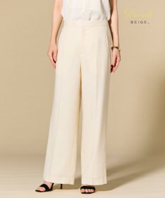 BEIGE， CAROLE / リネンライクフルレングスワイドパンツ Ecru