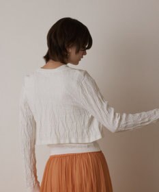 GRACE CONTINENTAL モノグラムニットカーディガン