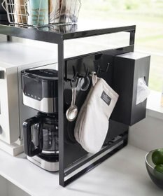 tower スチールパネル付きレンジラック タワー W75 ブラック