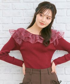 Feroux 襟フリル ニット