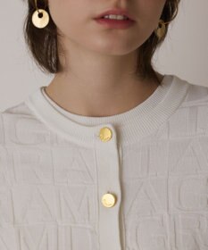 GRACE CONTINENTAL モノグラムニットカーディガン