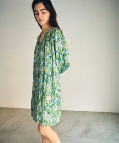 GRACE CONTINENTAL フラワープリントティアードミニワンピース