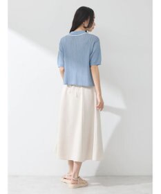 earth music&ecology ラインポロニットカーディガン