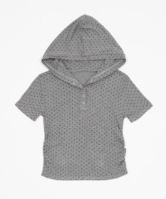 WEGO ヘンリーネックフードT