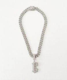 WEGO Mモチーフラインストーンネックレス