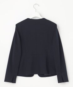 J.PRESS LADIES S 【洗える・UVカット】 アルファクロスジャージー ノーカラー ジャケット