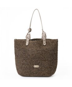 IBIZA ラフィア　セミショルダーバッグ（草木染め）