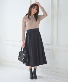 Feroux バイカラーパールフリル トート