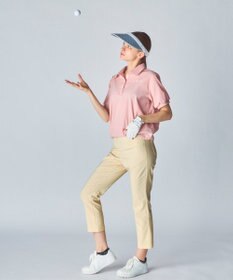 FILA GOLF／marie claire 【marie claire SPORT】 ストレッチサッカー素材ポロシャツ