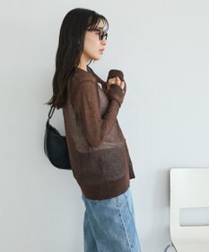 CRAFT STANDARD BOUTIQUE シアージョーゼットニットカーディガン