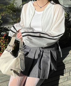 WEGO Wジップラインメッシュパーカー