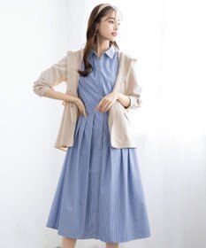 Tiaclasse 【洗える】シャツワンピース