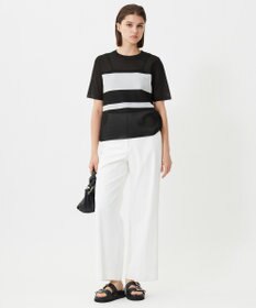 ICB 【接触冷感・UVカット・透け防止・吸水速乾・洗える】 シェルタリングドライオックス ワイドパンツ