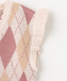 ANY KIDS アーガイル ニット ベスト