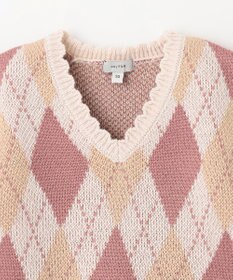 ANY KIDS アーガイル ニット ベスト