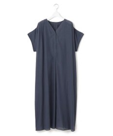 23区 L 【Lサイズ限定/接触冷感/速乾性/洗える】エアリーブライトローン Vネックワンピース