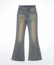 WEGO ブラストスタッズフレアデニム