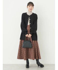 earth music&ecology チェックフレアスカート
