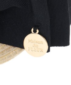 Maison de FLEUR グログランリボンキャスケット