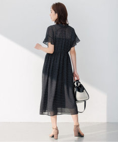 組曲 【WEB限定・2WAY】サッカードビードットプリント ワンピース