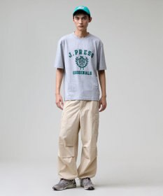 J.PRESS MEN 【J.PRESS ORIGINALS】【UNISEX】Cotton Jersey CRST Logo T-shirt