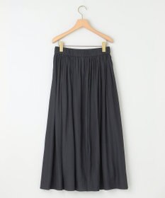 組曲 【WEB限定】ギャザーライトデシン タックスカート