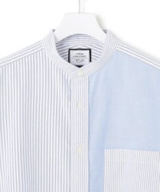 J.PRESS YORK STREET 【UNISEX】オックスフォード クレイジーパターン シャツ/バンドカラー