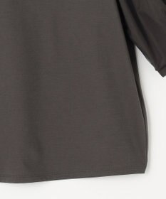 自由区 【洗える・XSサイズあり】シアーコンビパフスリーブ カットソー