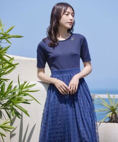 Tiaclasse クロスリボンデザインブローチ