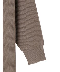 AMERICAN HOLIC バイパチハーフＺＩＰ片畦ニットプルオーバー　