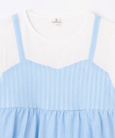 組曲 KIDS 【110-140㎝】レースカットソーコンビ チュニック