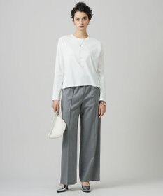 ICB 【洗える】シンプルジャージー クロップドTシャツ