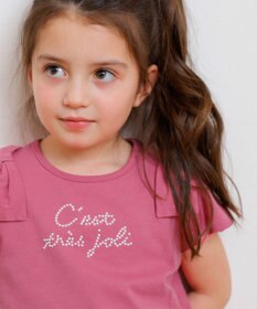 ANY KIDS パール リボン Tシャツ