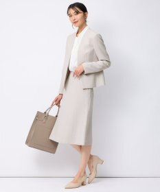 23区 【洗える】バックサテンアムンゼン ボウタイ付き ブラウス