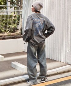 WEGO 【ユニセックス着用ITEM】ピグメントグラフィックT（LS）