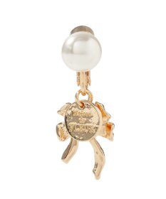 Maison de FLEUR カーリーリボンパールイヤリング