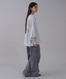 WEGO 【ユニセックス着用ITEM】ショートドロストワンポイント刺繍プルオーバー