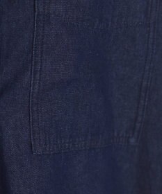 WEGO 【ANGIE VINTAGE】襟が選べる デニム チュニック シャツ （バンドカラー/レギュラーカラー）