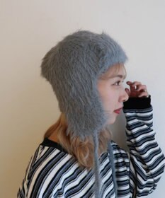 WEGO シャギーイヤーフラップニットキャップ