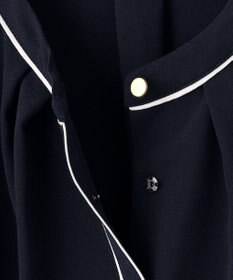 ANY SIS S 【洗える】フロントタックバイカラー ブラウス