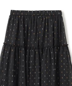 UNFILO ラメリンクルシフォン スカート