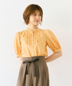 Feroux フリルディテール パフスリーブ ブラウス