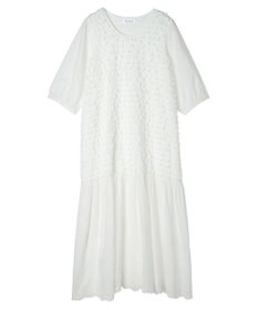 Green Parks ■ＥＳＣＡＲ　ウェーブカット×ローン刺繍ワンピース