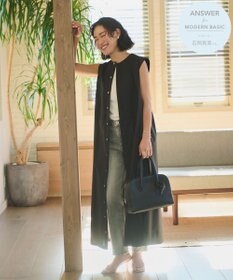 #Newans 【ANSWER for モダンベーシック】ビブヨークデザインワンピース