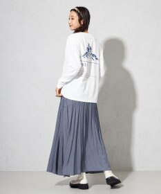 SHARE PARK LADIES 【洗える】ポリエステルシャンブレースカート