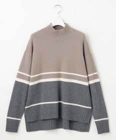 自由区 ウールカシミヤブレンドハイネック ニット